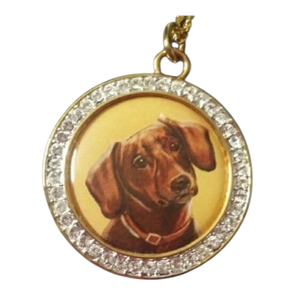 The Bradford Exchange Jewelry - A DACHSHUND IS A FRIEND FUR-EVER PENDANT/Sale